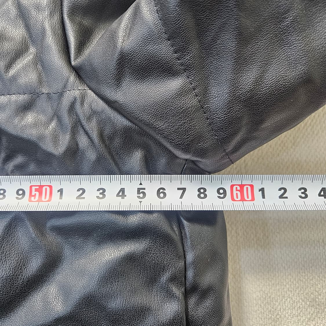 S 자라 블랙 레더라이크 숏 패딩 자켓 0309Y 상품이미지6