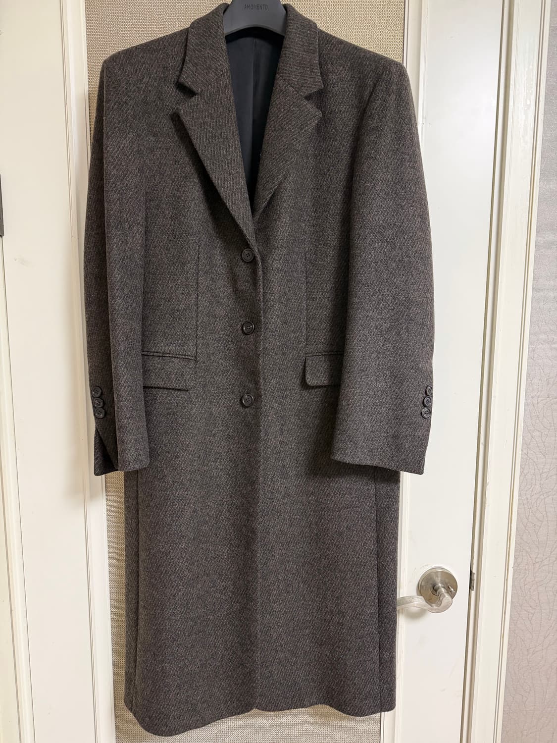 유스 체스터필드 코트 브라운 m 상품이미지2