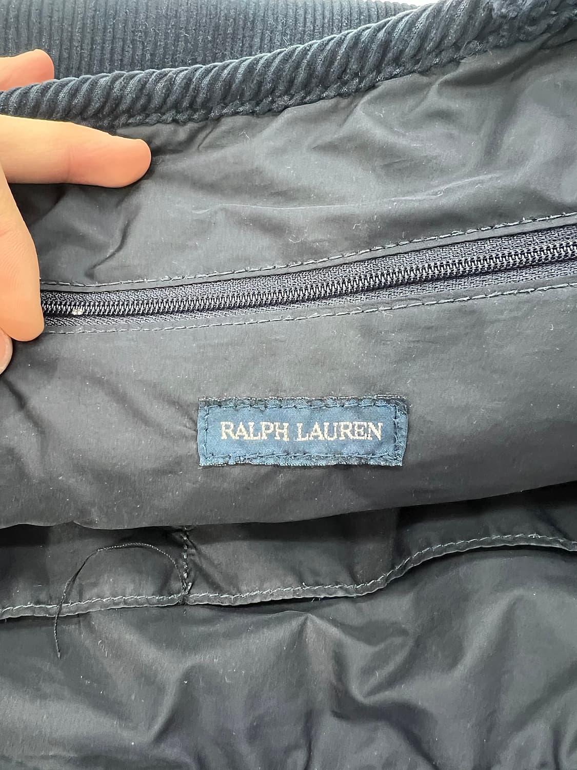 폴로 랄프로렌 블랙와치 골덴 코듀로이 빅 포니 토트백 상품이미지4