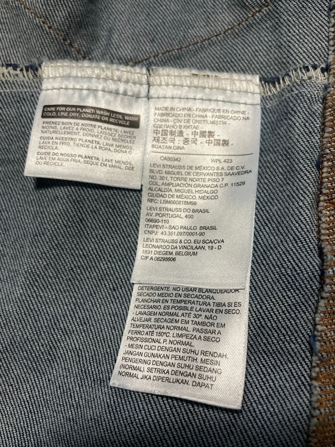 리바이스 LEJ 20주년 기념 엔지니어드 데님 트러커 청자켓(클리닝O) 상품이미지8