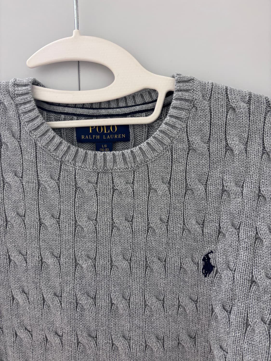 폴로 랄프로렌 보이즈 L 꽈배기 니트 상품이미지2