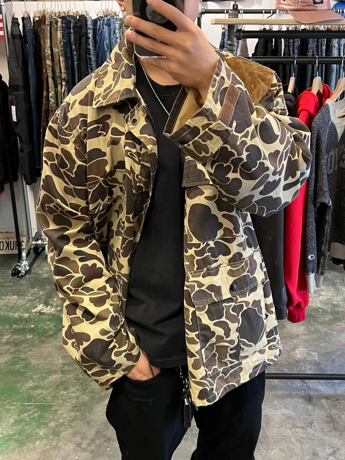 80s [XL] 올드 윈체스터 카모 헌팅 자켓 상품이미지8