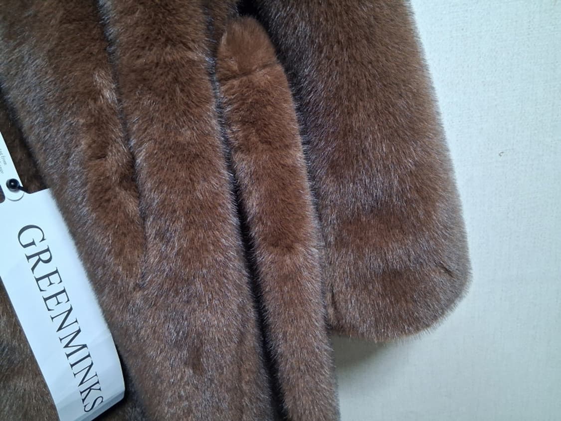 트랜드 브이넥 밍크롱코트 모조밍크 두툼  77까지오버핏 상품이미지4