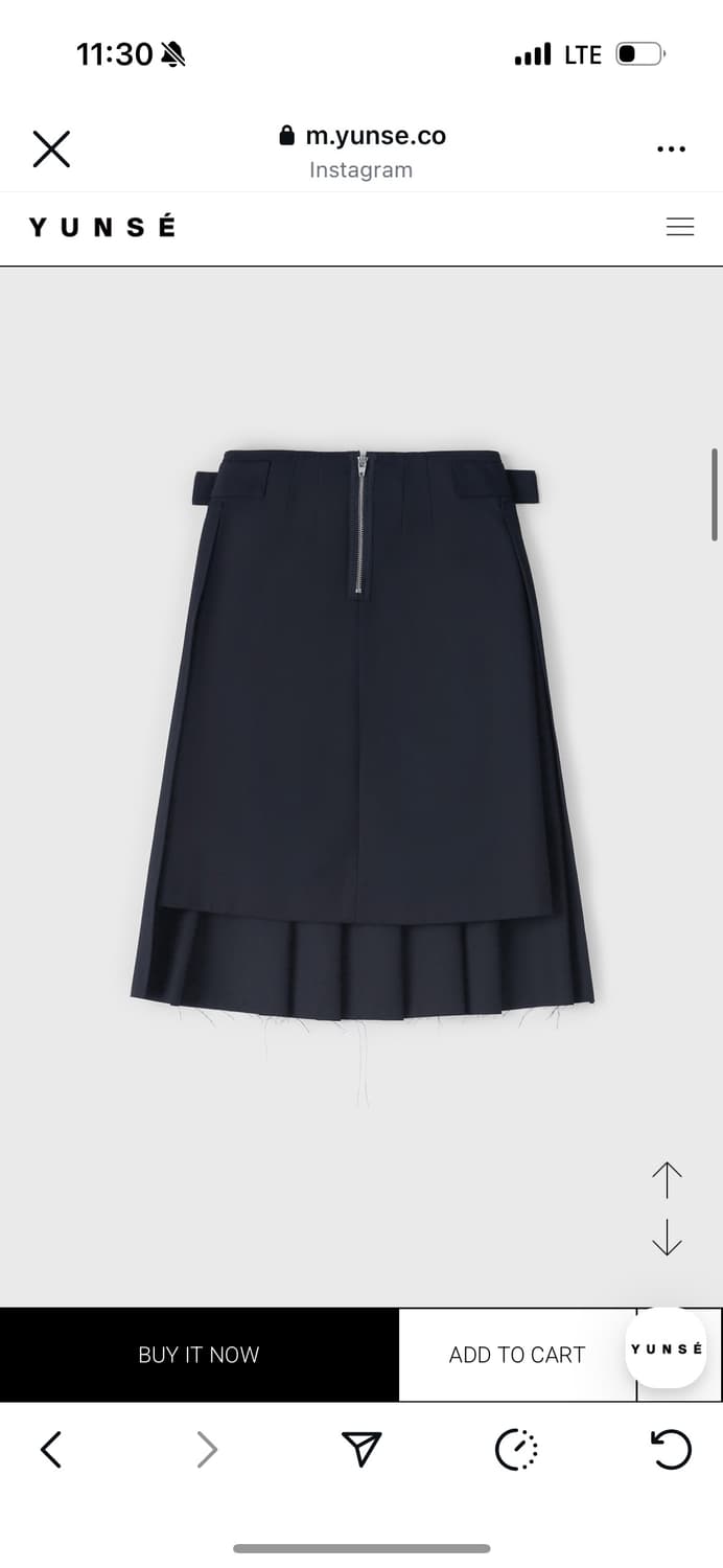 윤세 yunse 플리츠 스커트 상품이미지4