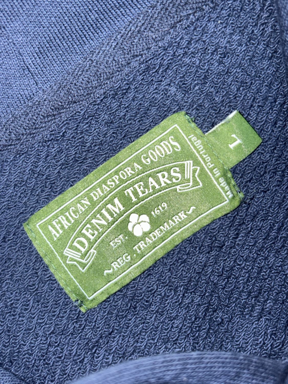 데님티어스 후드티 네이비 상품이미지2