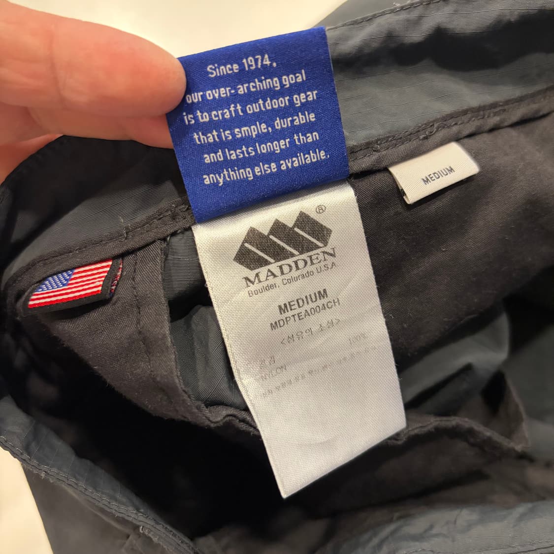 [M] MADDEN 매든 나일론 카고 팬츠 그레이 D459 상품이미지7