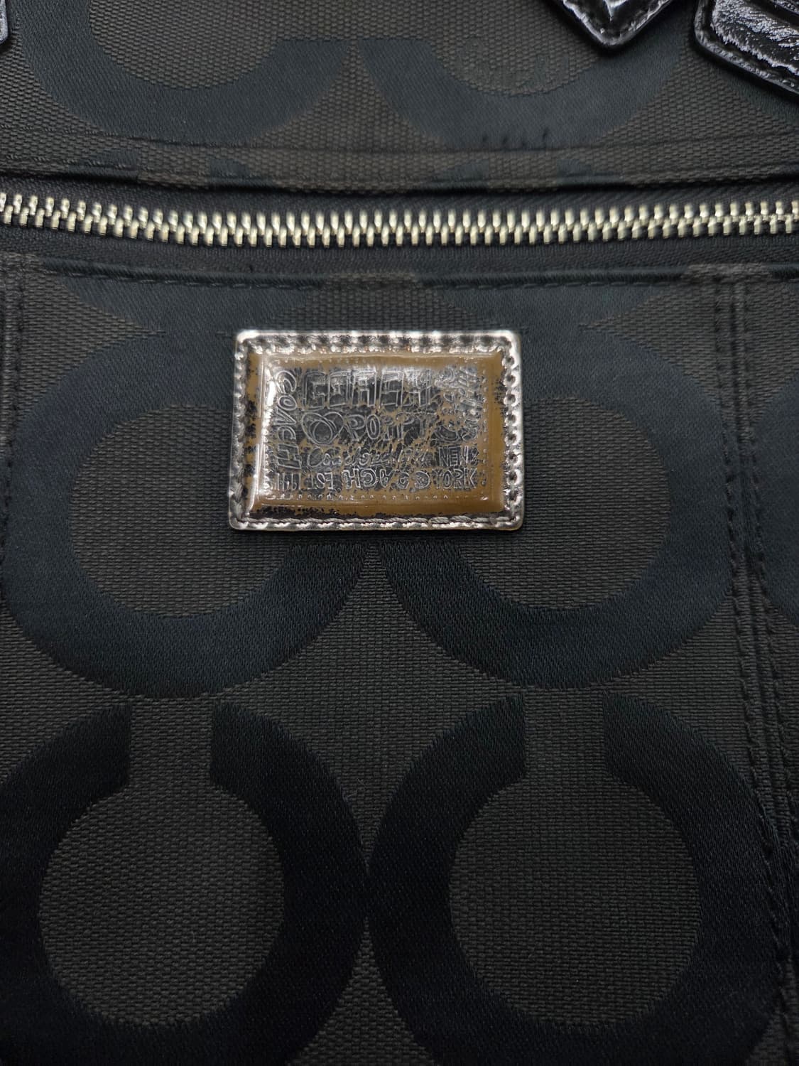 Coach 코치 빅 블랙 숄더백 토트백 상품이미지5