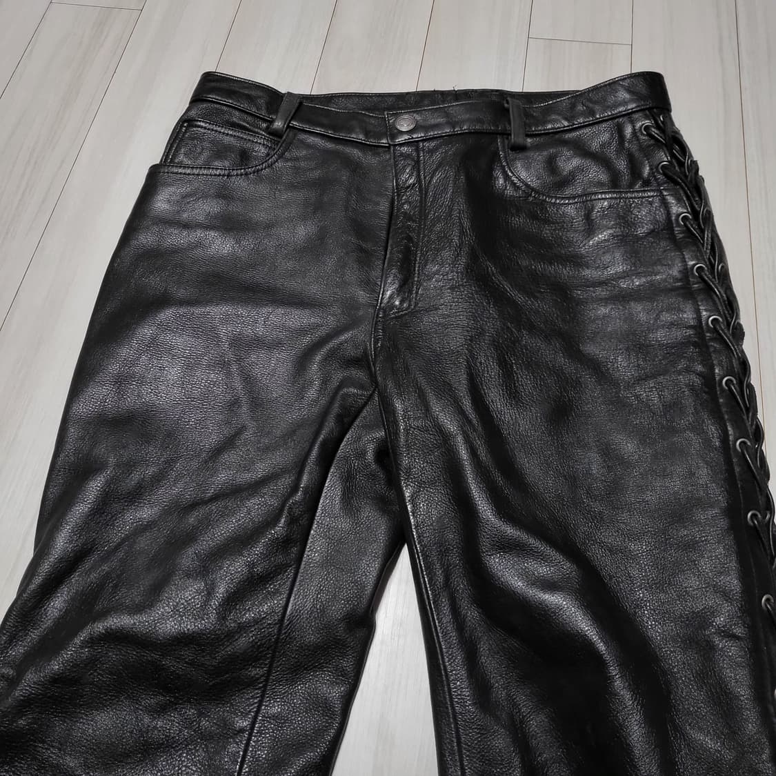 (32) 할리데이비슨 가죽바지 레더팬츠 웨스턴바지 바이크바지 상품이미지5
