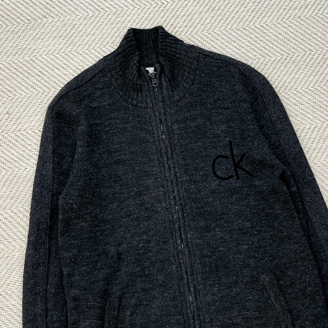 캘빈클라인진스 로고 니트집업 r2295 상품이미지3