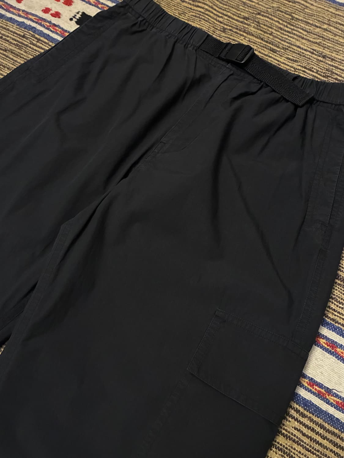 (L/30~34)COS 코스 나일론 코튼 밴딩 루즈 카고팬츠 블랙 상품이미지2