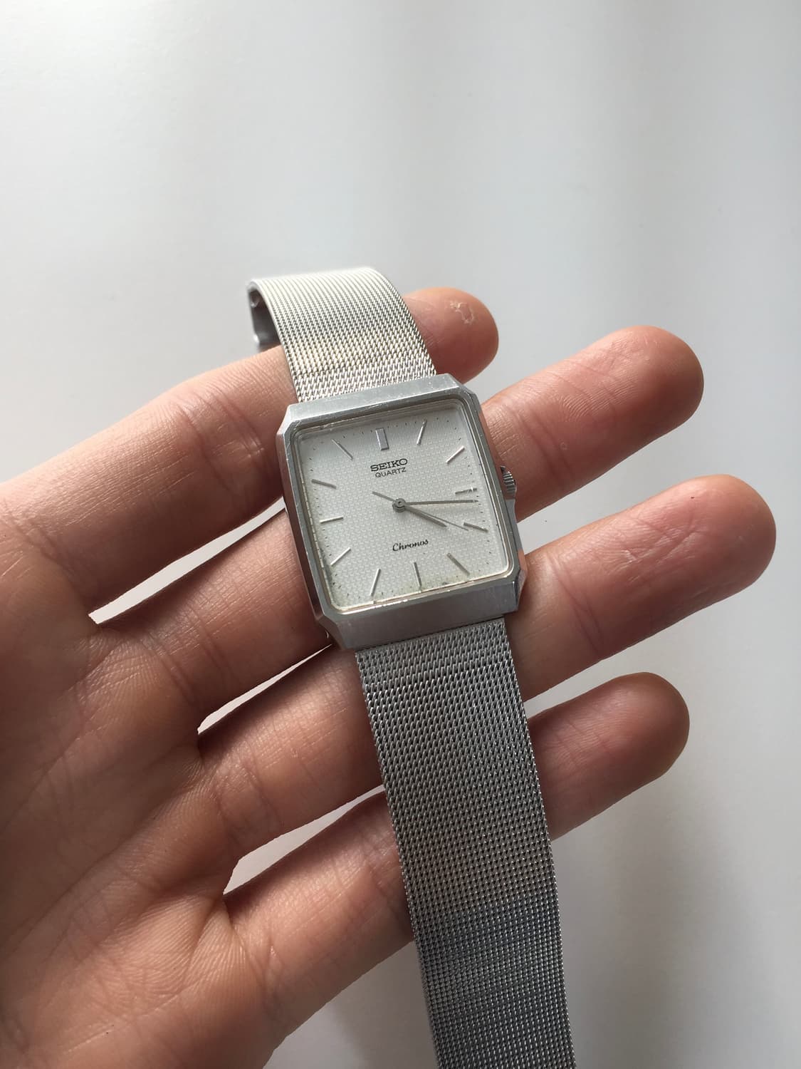 80s seiko chronos slim square quartz 상품이미지5