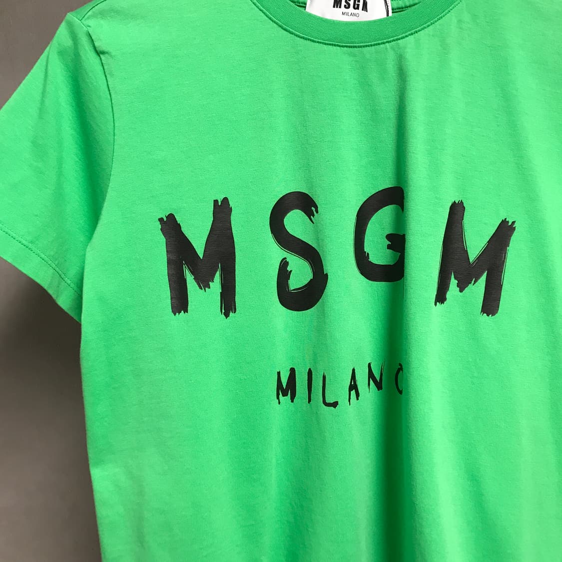 MSGM 그린 반팔 티셔츠 -(W) 상품이미지4