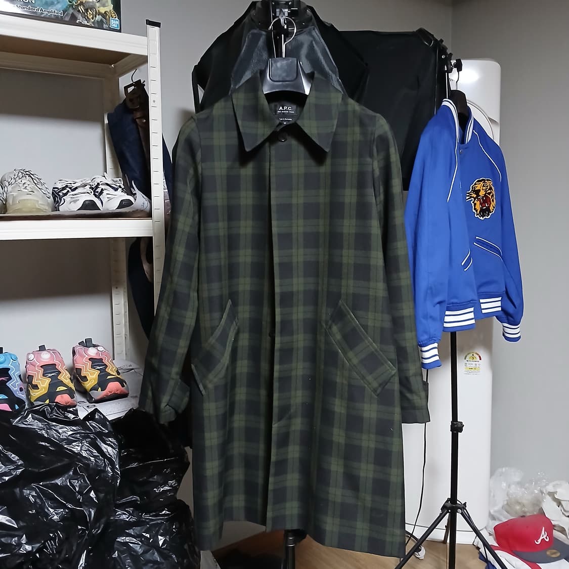 A.P.C 아페쎄 체크 봄 가을 코트 자켓 상품이미지2