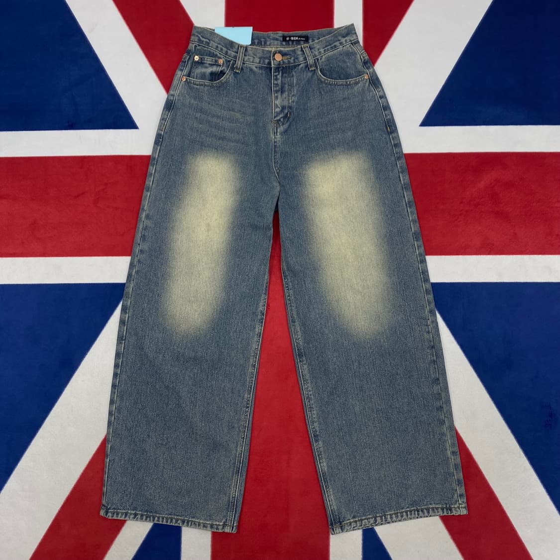 빈티지 와이드 워싱데님팬츠 여성 M  상품이미지1