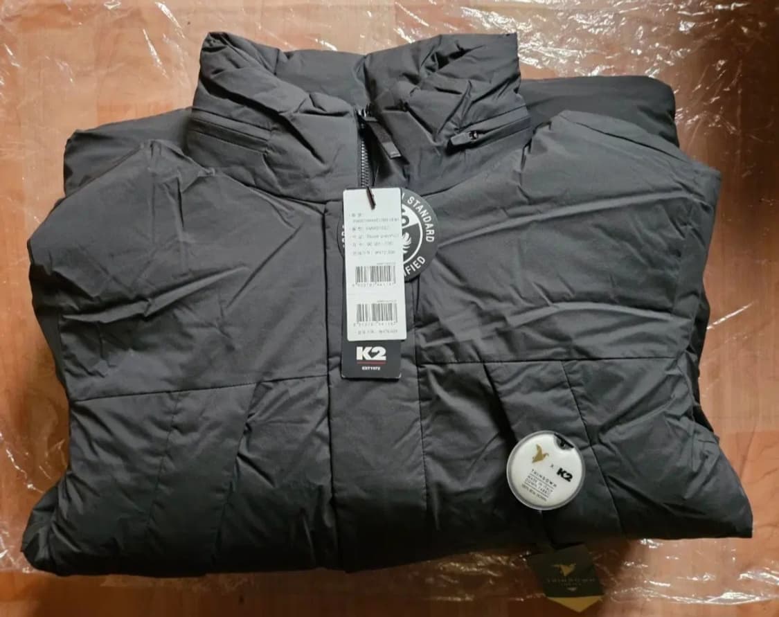 (새제품)K2 씬에어 롱 패딩 공용 스톤그레이 90 상품이미지7