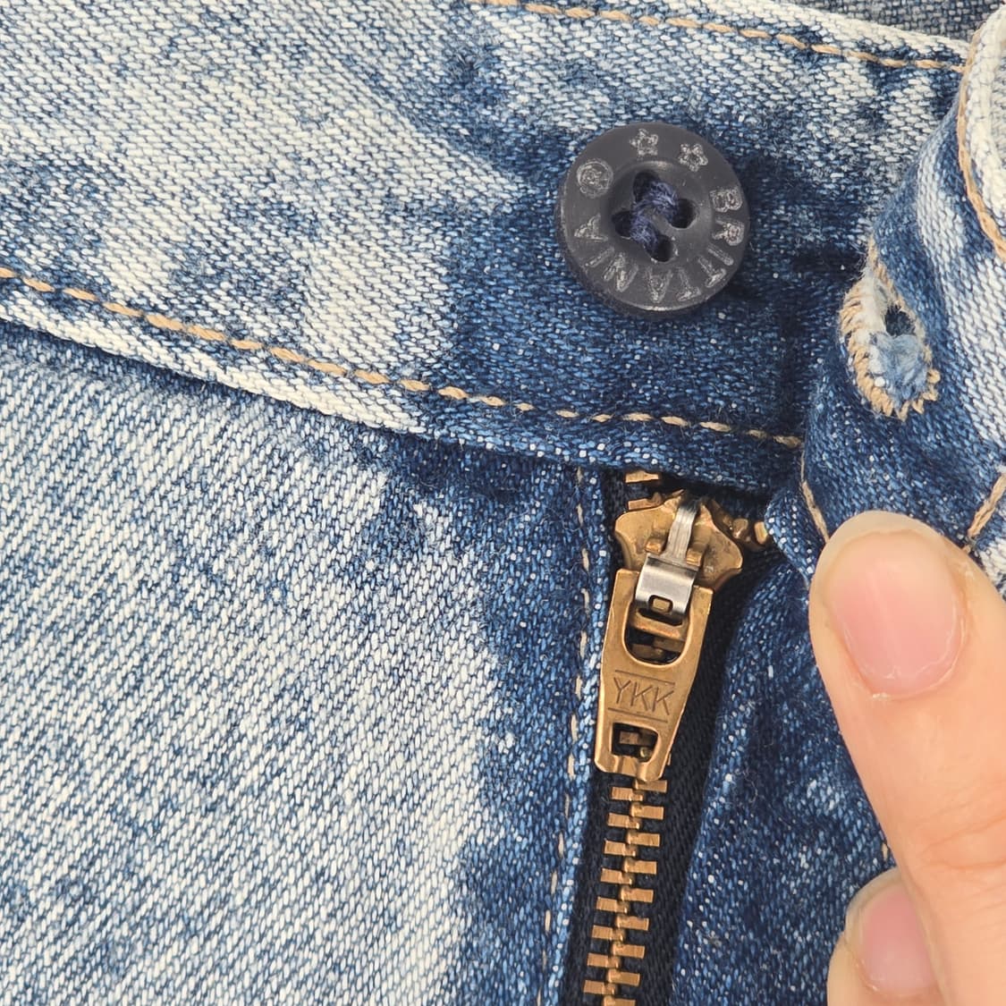 BRITANIA 빈티지 스톤워싱 남성 데님 바지 34 상품이미지6