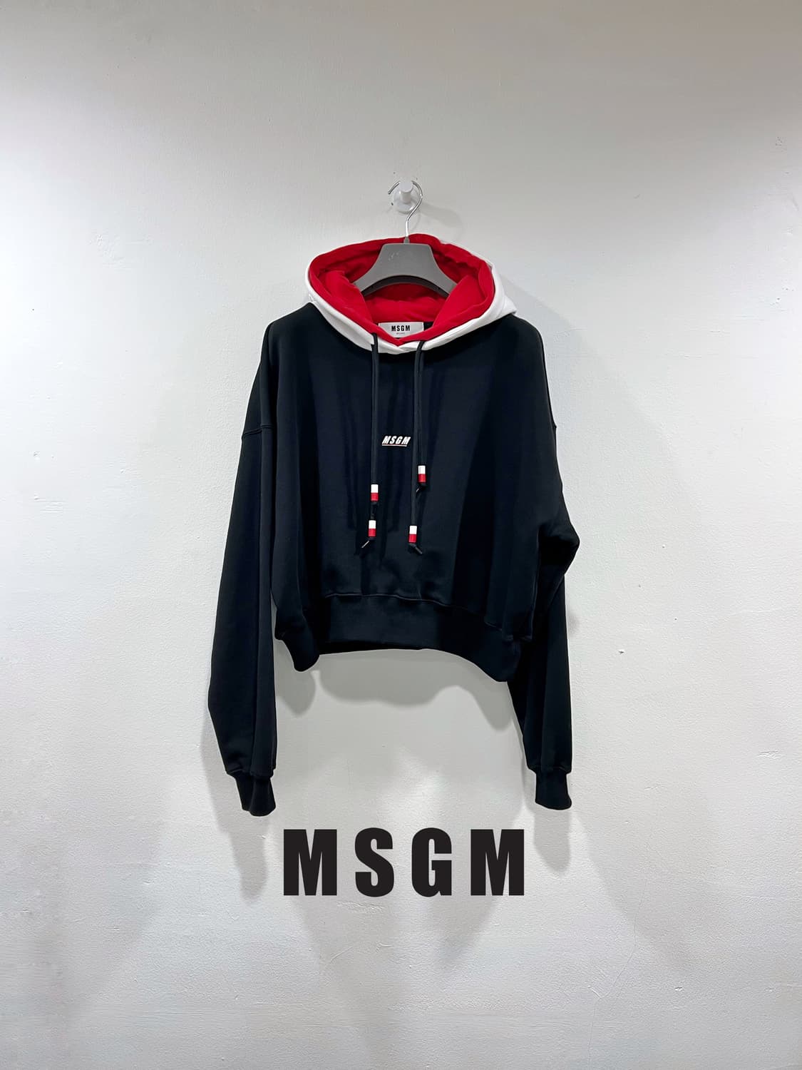 MSGM 더블후드 맨투맨 상품이미지1
