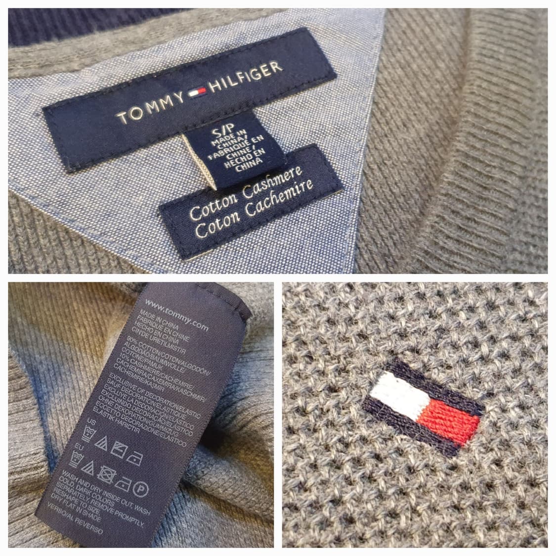 95.타미 코튼 브이넥 니트 상품이미지6