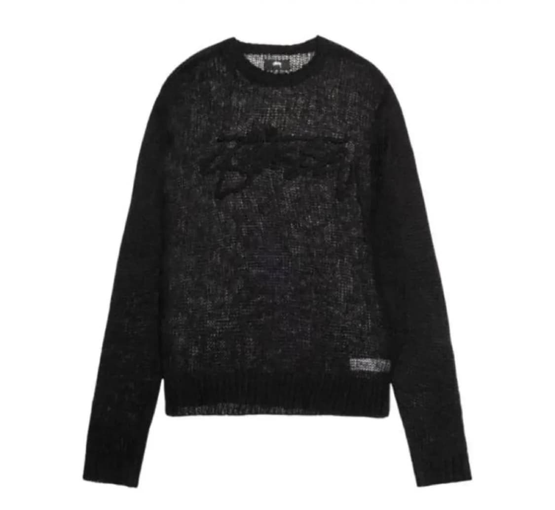 스투시 루즈 니트 스웨터 블랙 M 상품이미지1