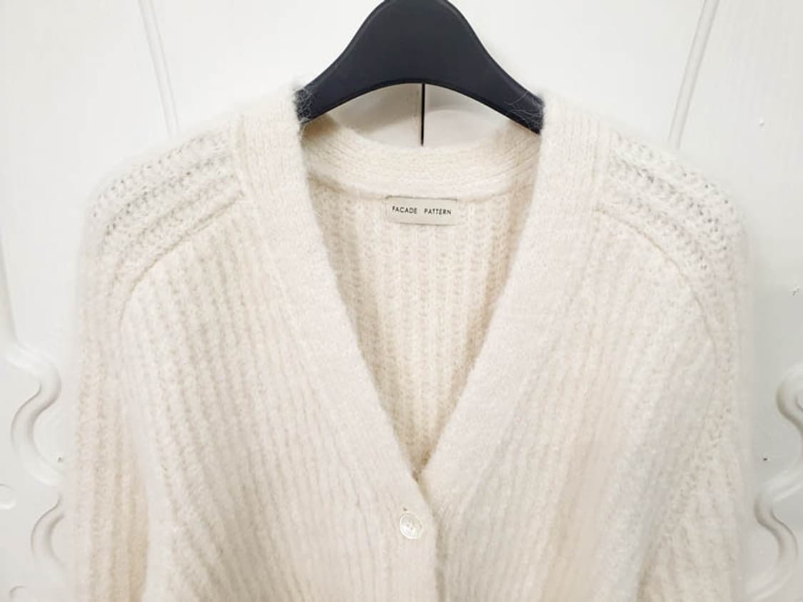 파사드패턴 여성 클라우드 알파카 가디건 S 상품이미지3