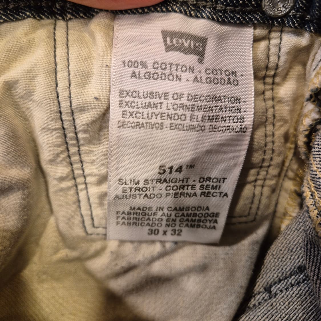 30~31인치 리바이스 514 청바지  상품이미지4