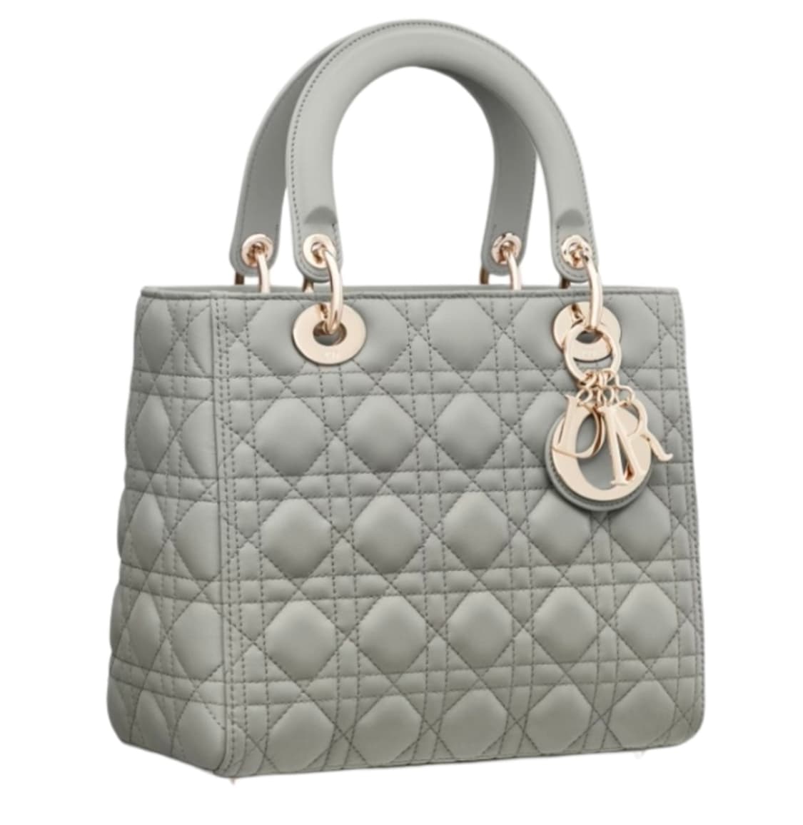 디올 미디움 레이디백 까나쥬 램스킨 그레이 스톤 상품이미지2