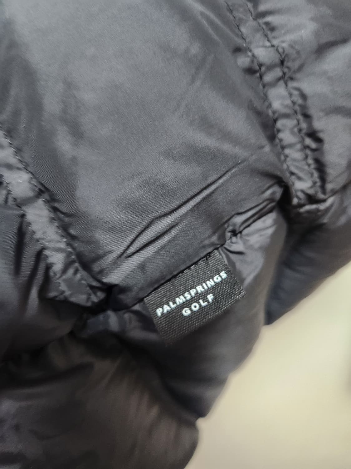 팜스프링 블랙 니트 경량롱패딩 95 상품이미지4