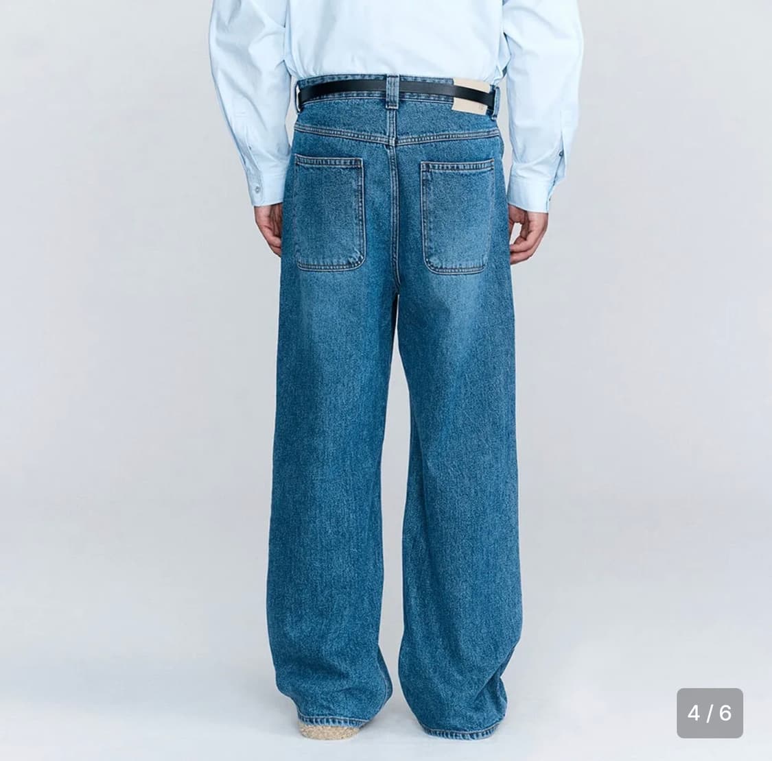 [L] 호이테(HEUTE) 워시드 데님 - 2회 착용, 실루엣 예술인 극 상품이미지3