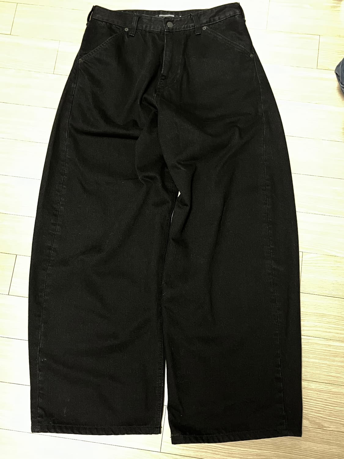 [3] 해칭룸 와이드커브진 제트블랙 상품이미지2