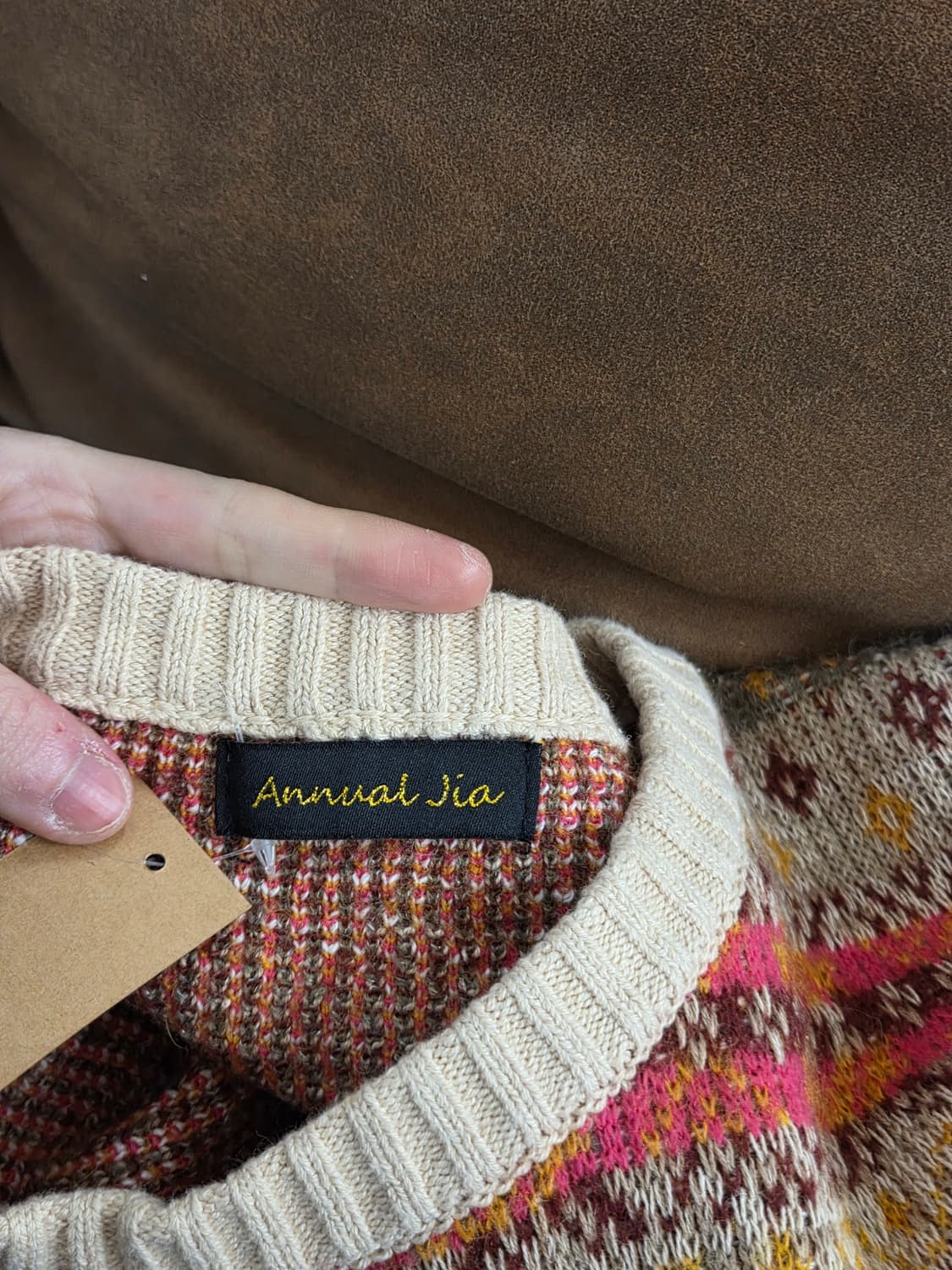 J.vtg 페어아일 스트릿 본 니트 상품이미지7