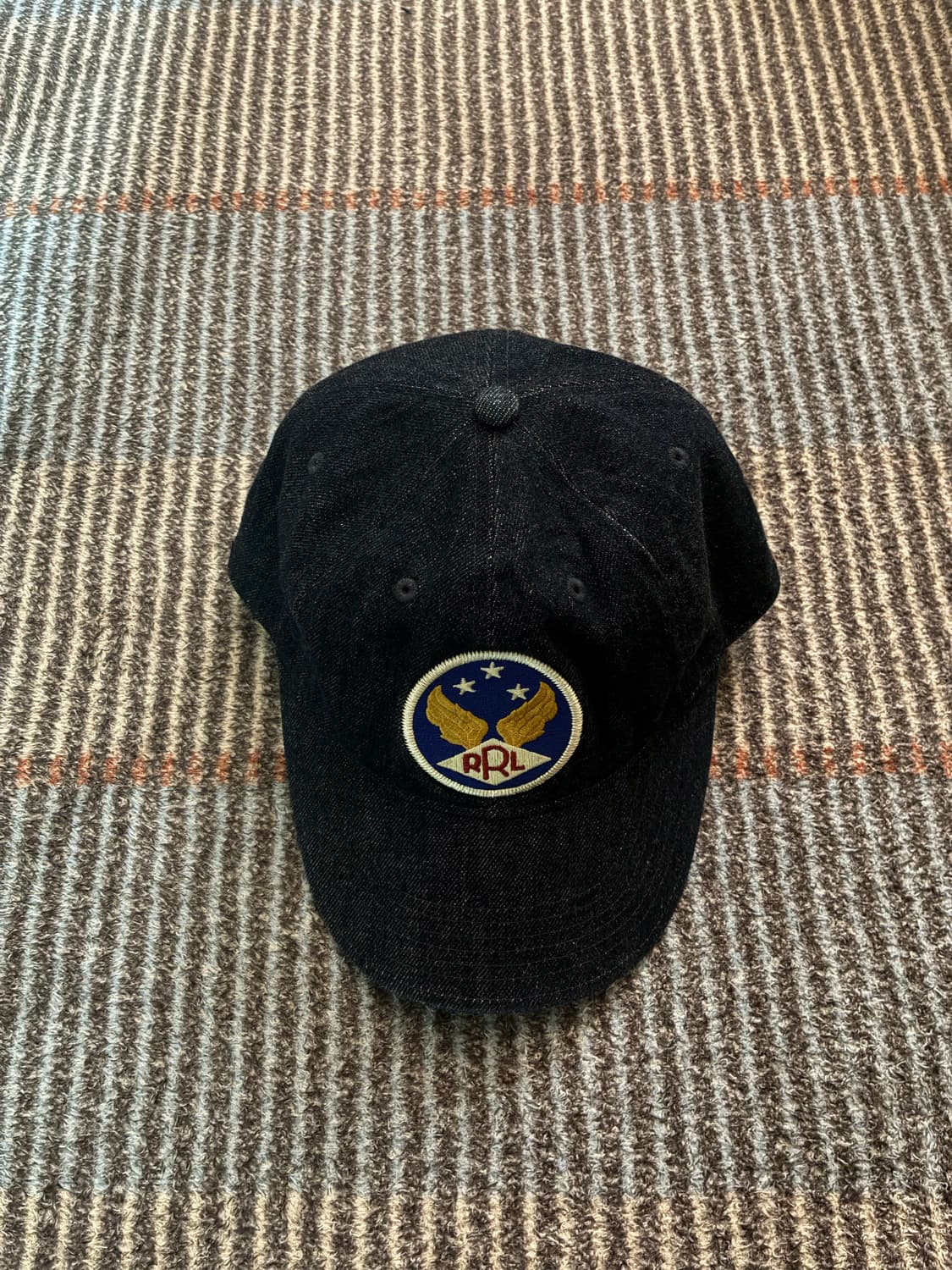 RRL 더블알엘 가먼트 다잉 트윝 볼캡 인디고 데님 상품이미지1