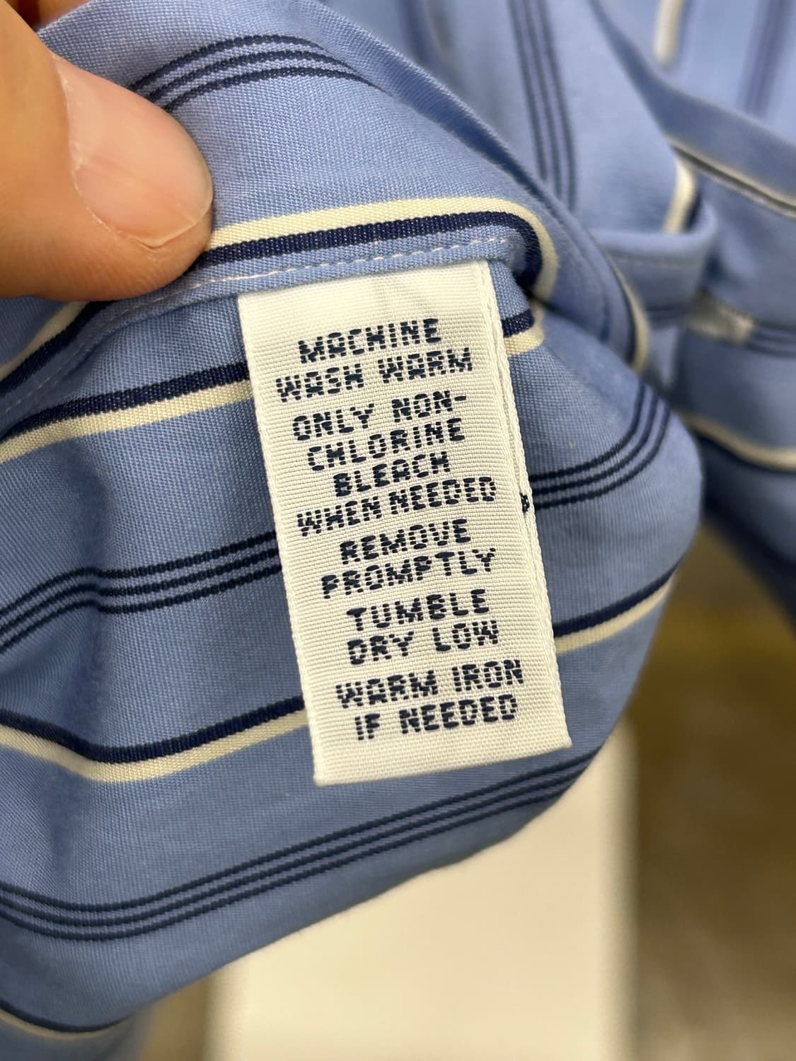 폴로 랄프로렌 스트라이프 셔츠 블루 상품이미지7