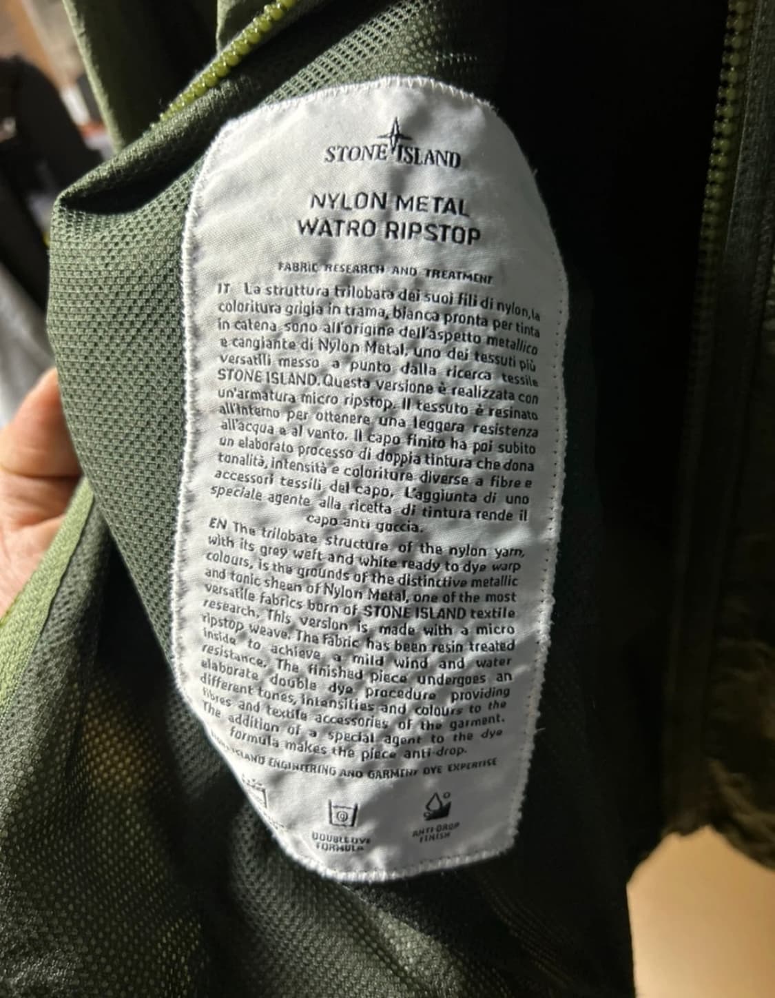 스톤아일랜드 나일론 메탈 후드 자켓 상품이미지3