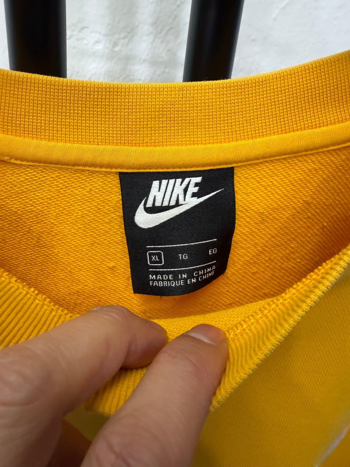 정품) 나이키 남성 스우시 맨투맨 옐로우 XL 상품이미지6