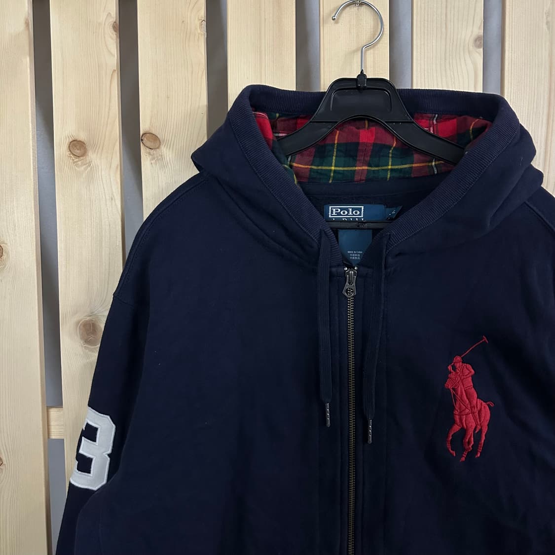 (2XL) 폴로 랄프로렌 네이비 빅포니 투웨이 후드집업 상품이미지4