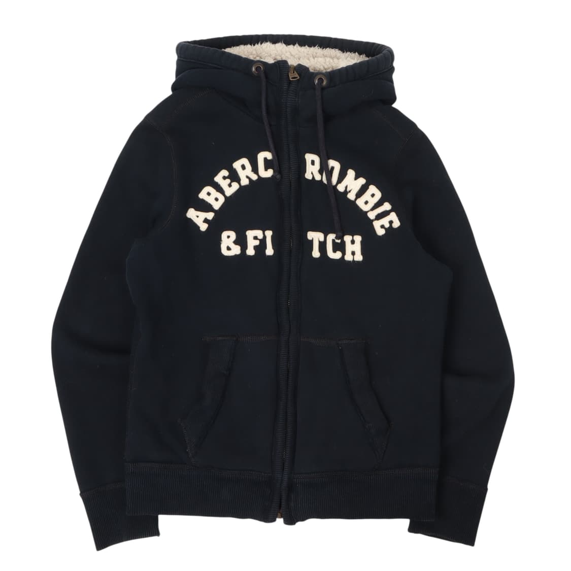 아베크롬비 아치로고 쉐르파 후드집업 상품이미지1