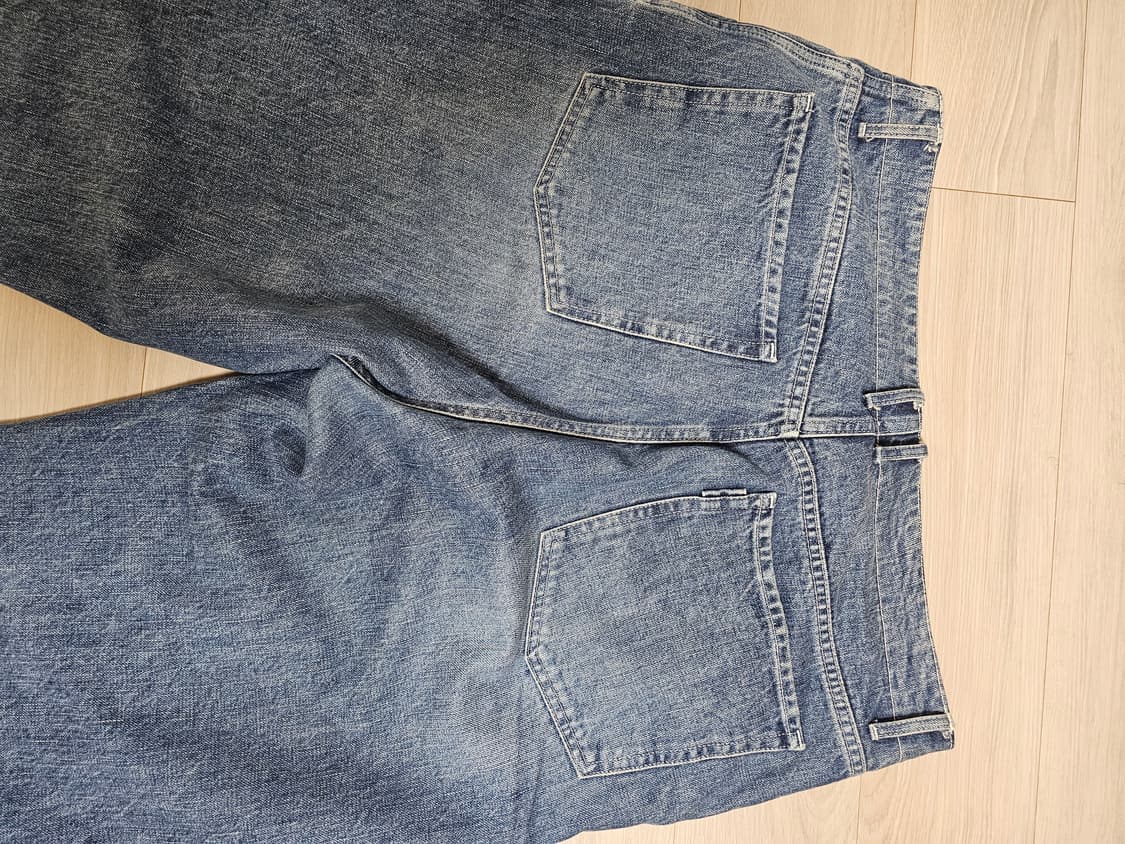 포터리 원워시드 와이드 데님 상품이미지5