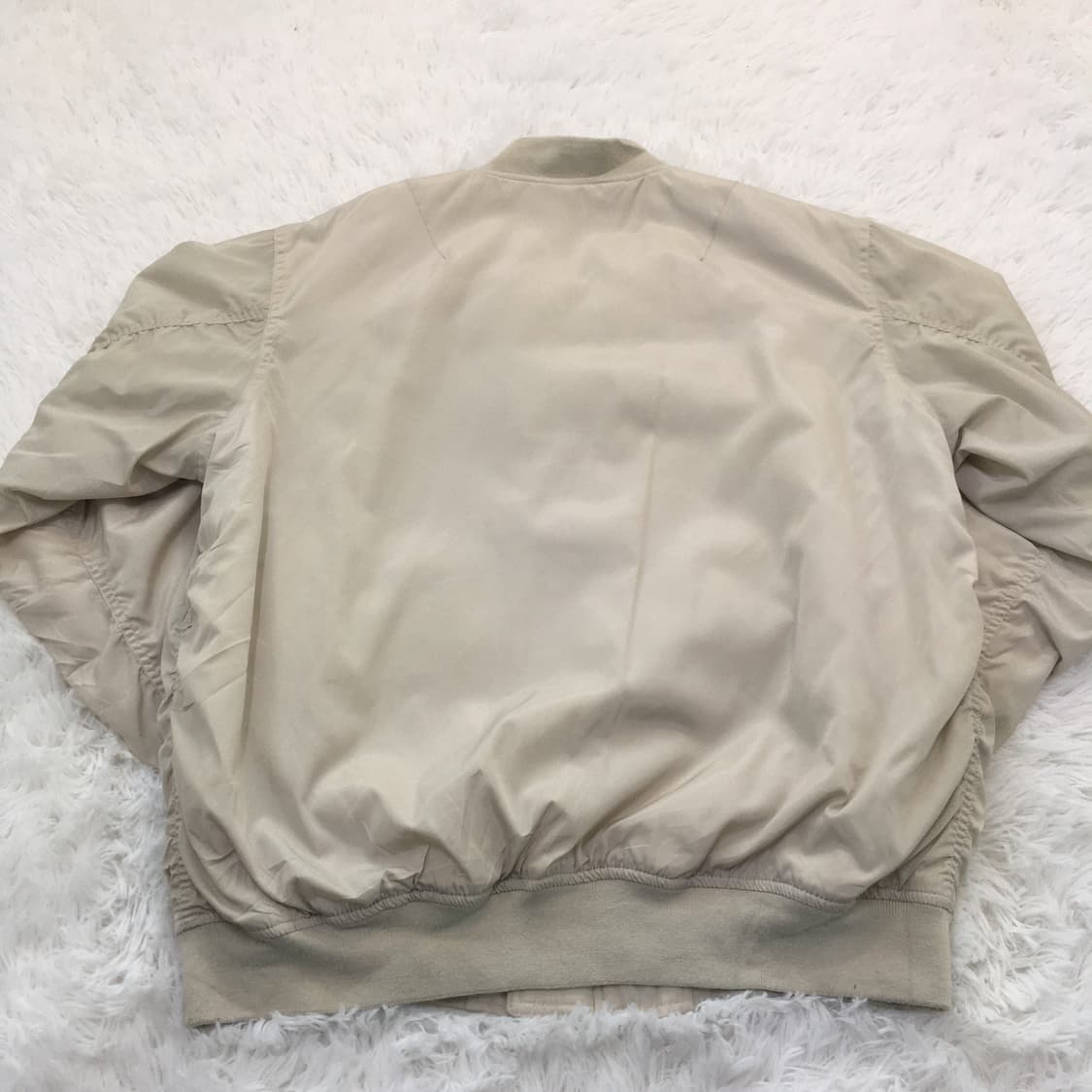 빈티지 아이보리 포켓 항공 점퍼 y2k 스트릿 갸루 펑키 일본빈티지740 상품이미지2