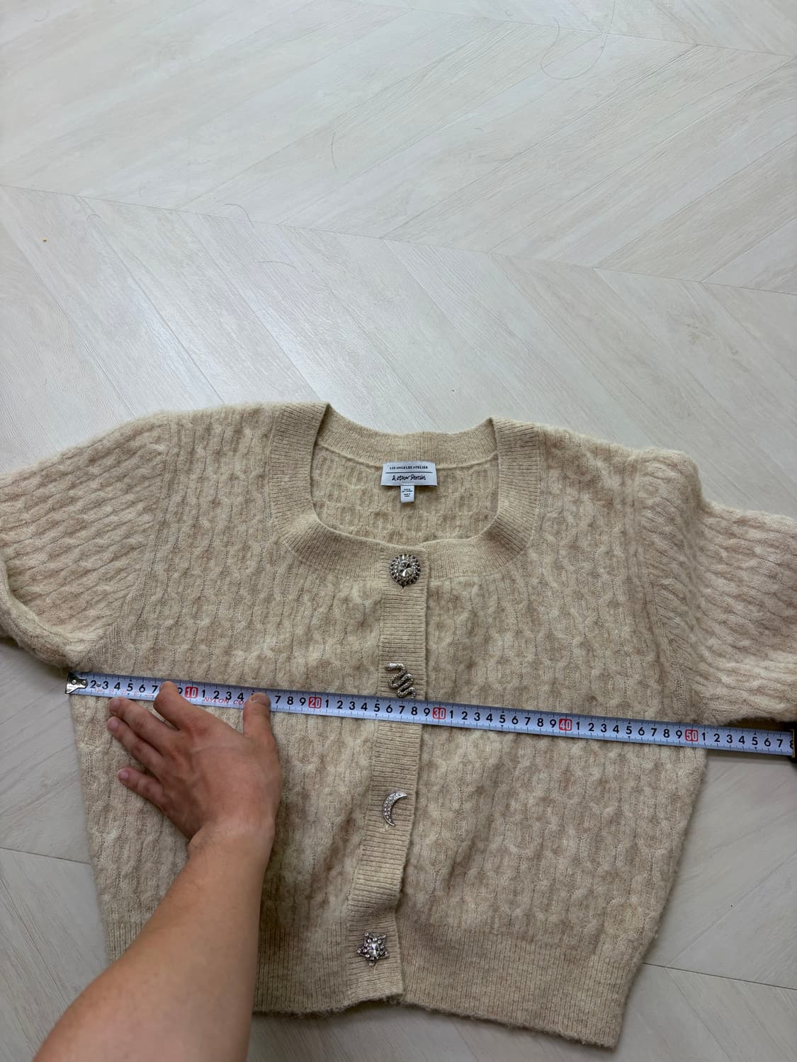 앤아더스토리즈 모 알파카 가디건 상품이미지4