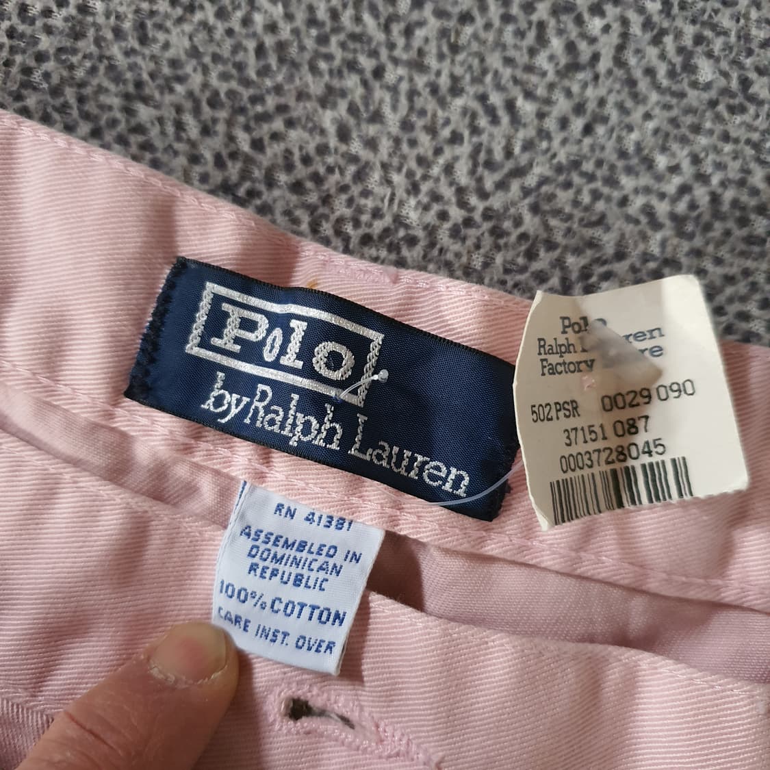 90s 폴로 랄프로렌 핑크 투턱 치노 팬츠  상품이미지5