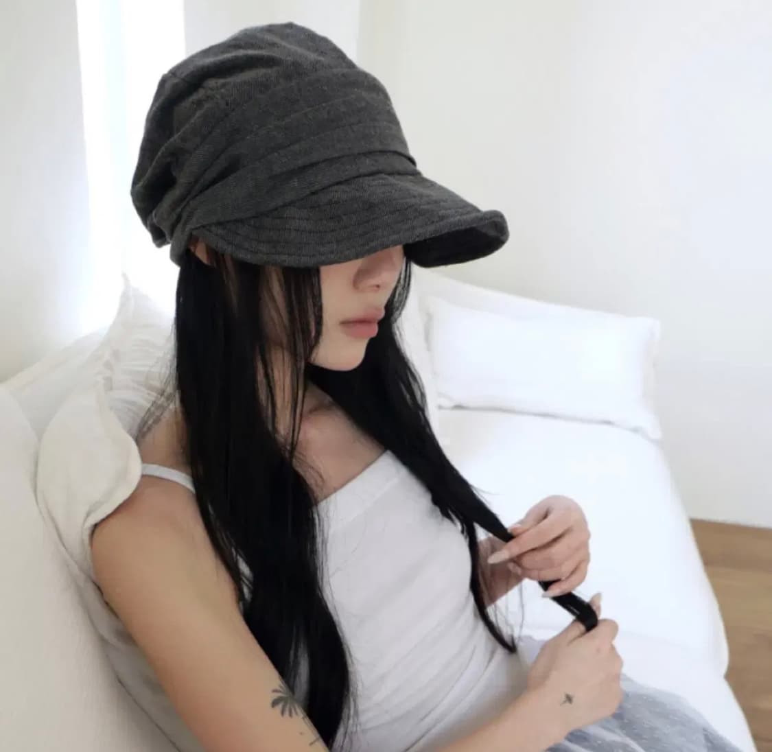 베이비랩 차콜 빈티지 벌룬캡 상품이미지2