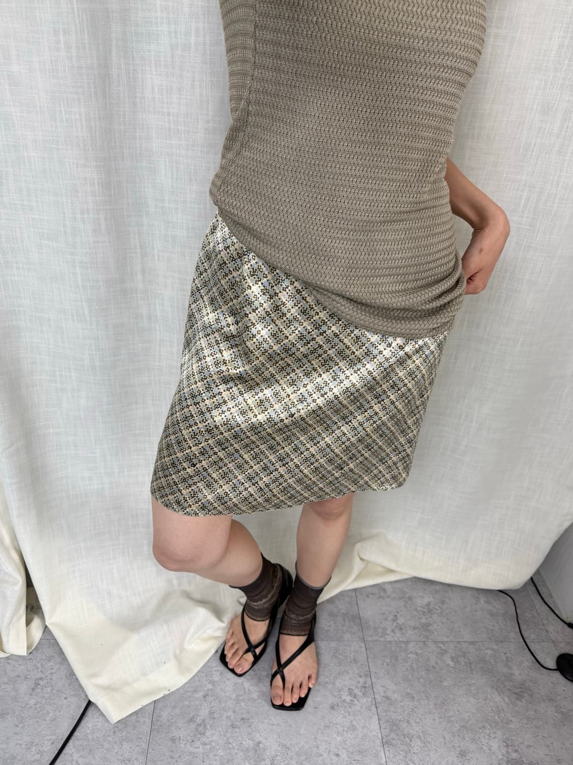 J.Crew 퓨어 실크 미니스커트 상품이미지1