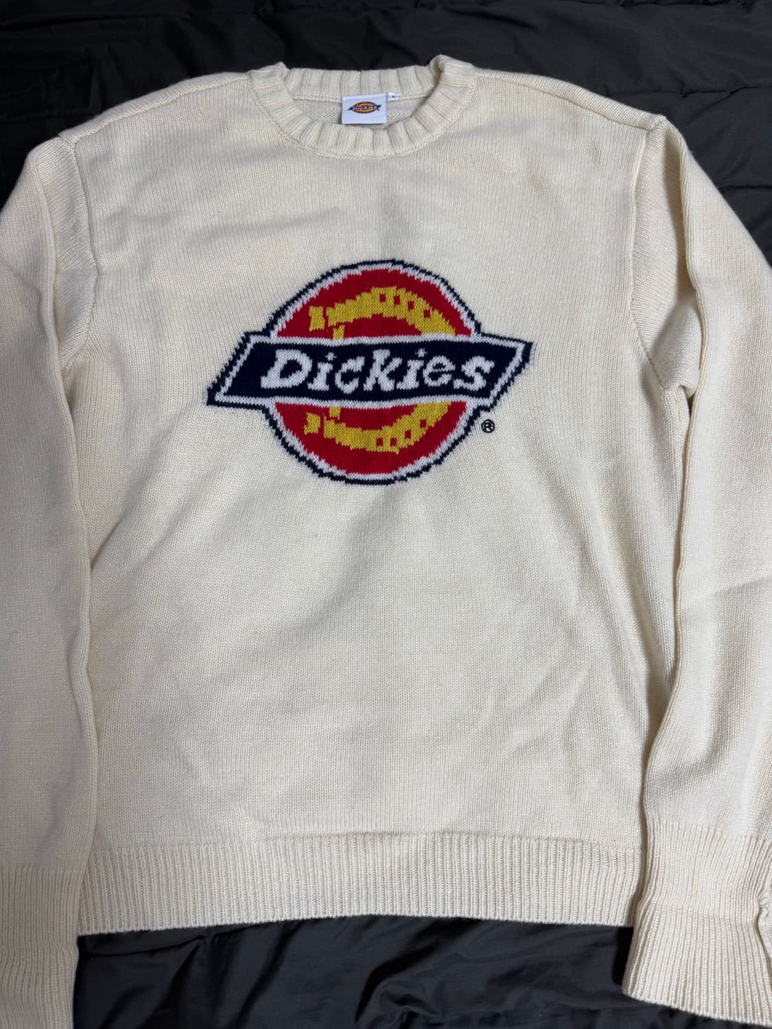 디키즈 트리 로고 풀오버 니트 Cream L 상품이미지1