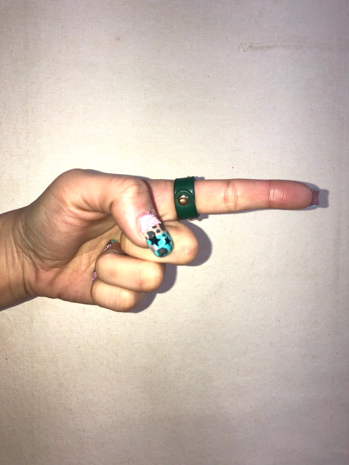 스터드 그린 반지 상품이미지4