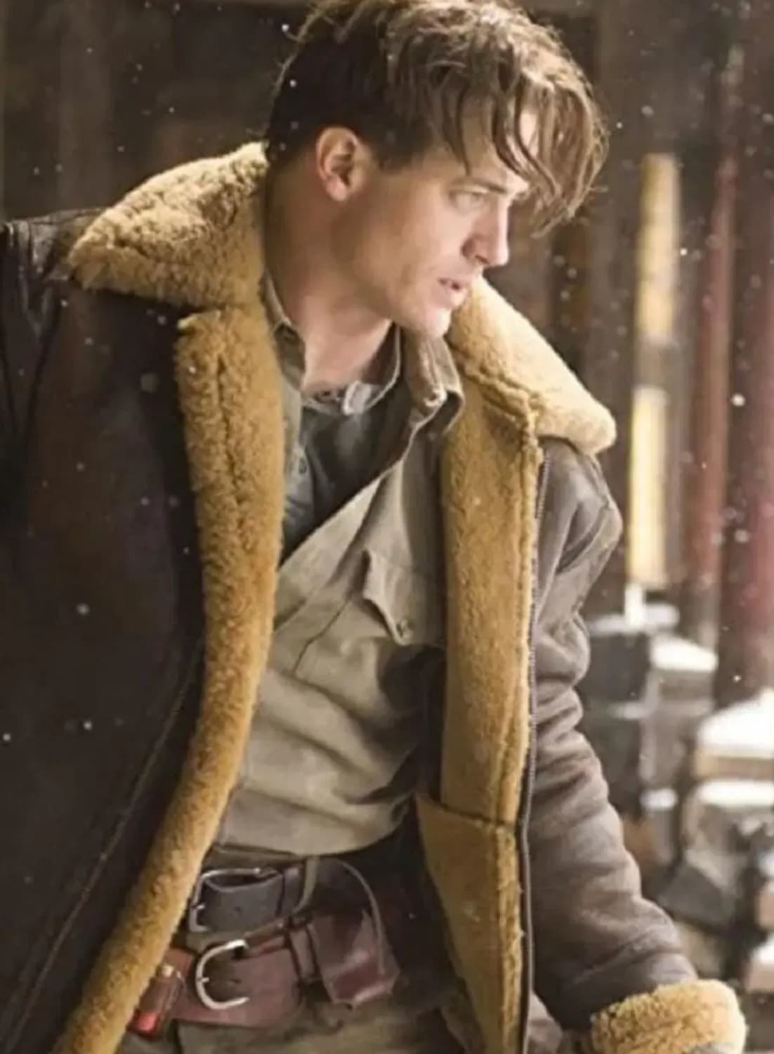 90's 일본판 미공군 B-3 TYPE 리얼레더 항공 폭격기 무스탕 상품이미지1