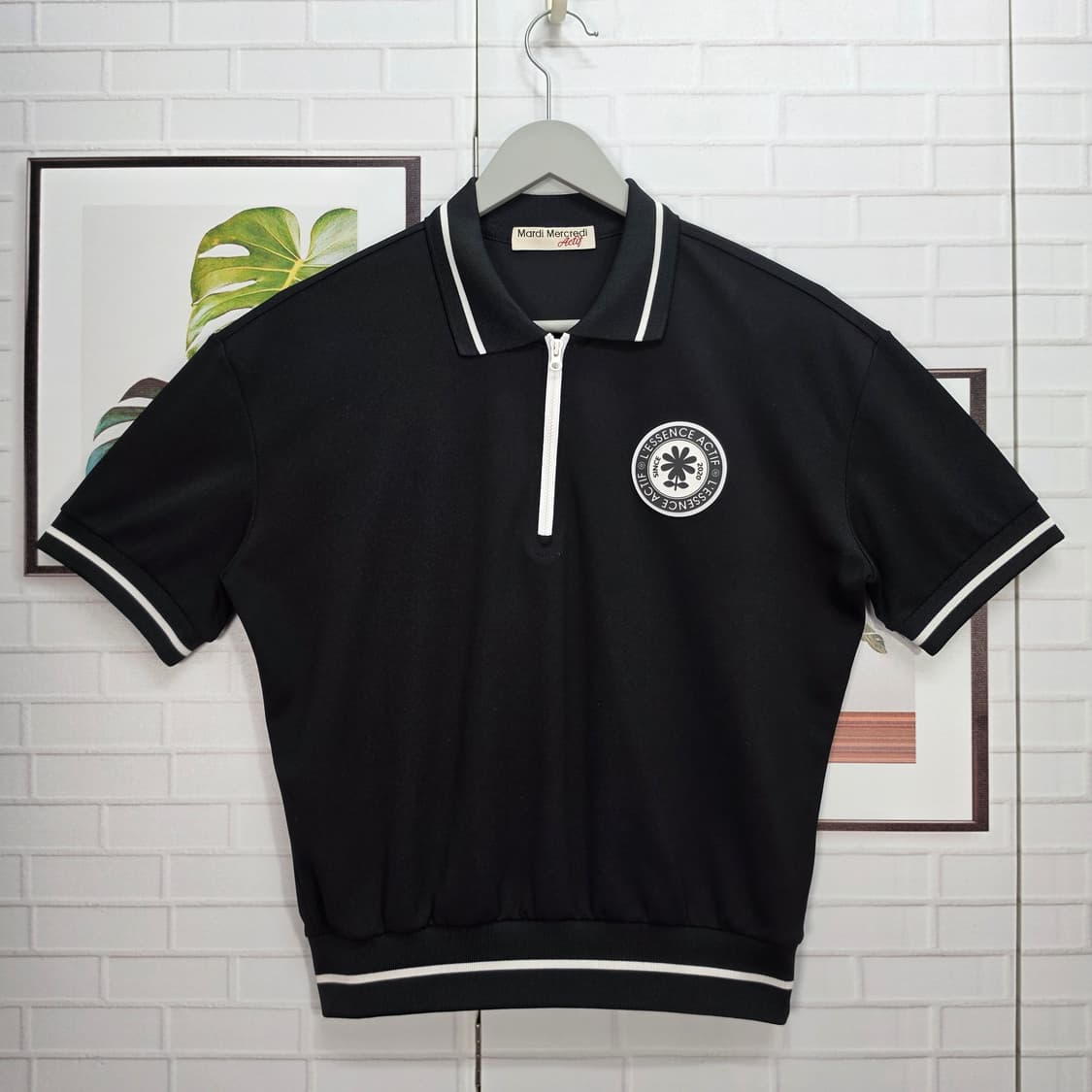 마르디 메크르디 반집업 반팔 카라티 반바지 세트 프리 사이즈 새상품급 상품이미지2