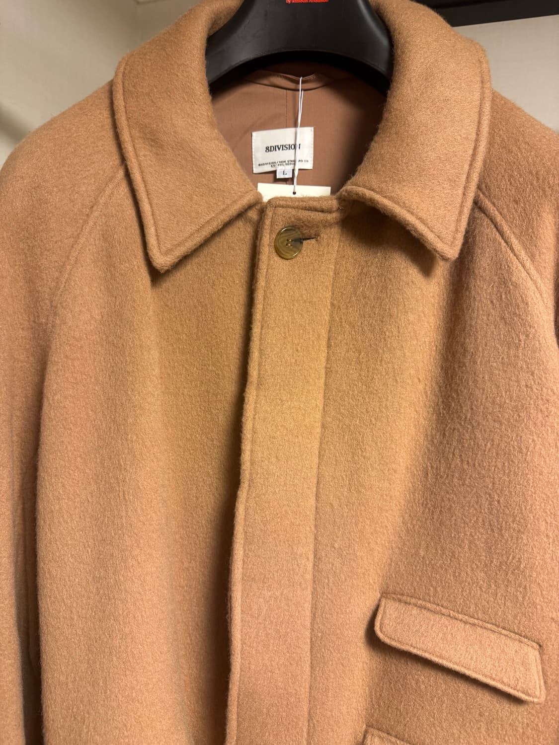 8DIVISION 알파카 소재 발마칸 카멜 코트 택달린새제품 정가33만 상품이미지2