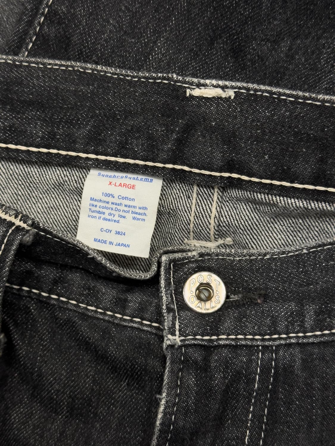 포스트 오버롤즈 디스트레스드 데님 상품이미지7