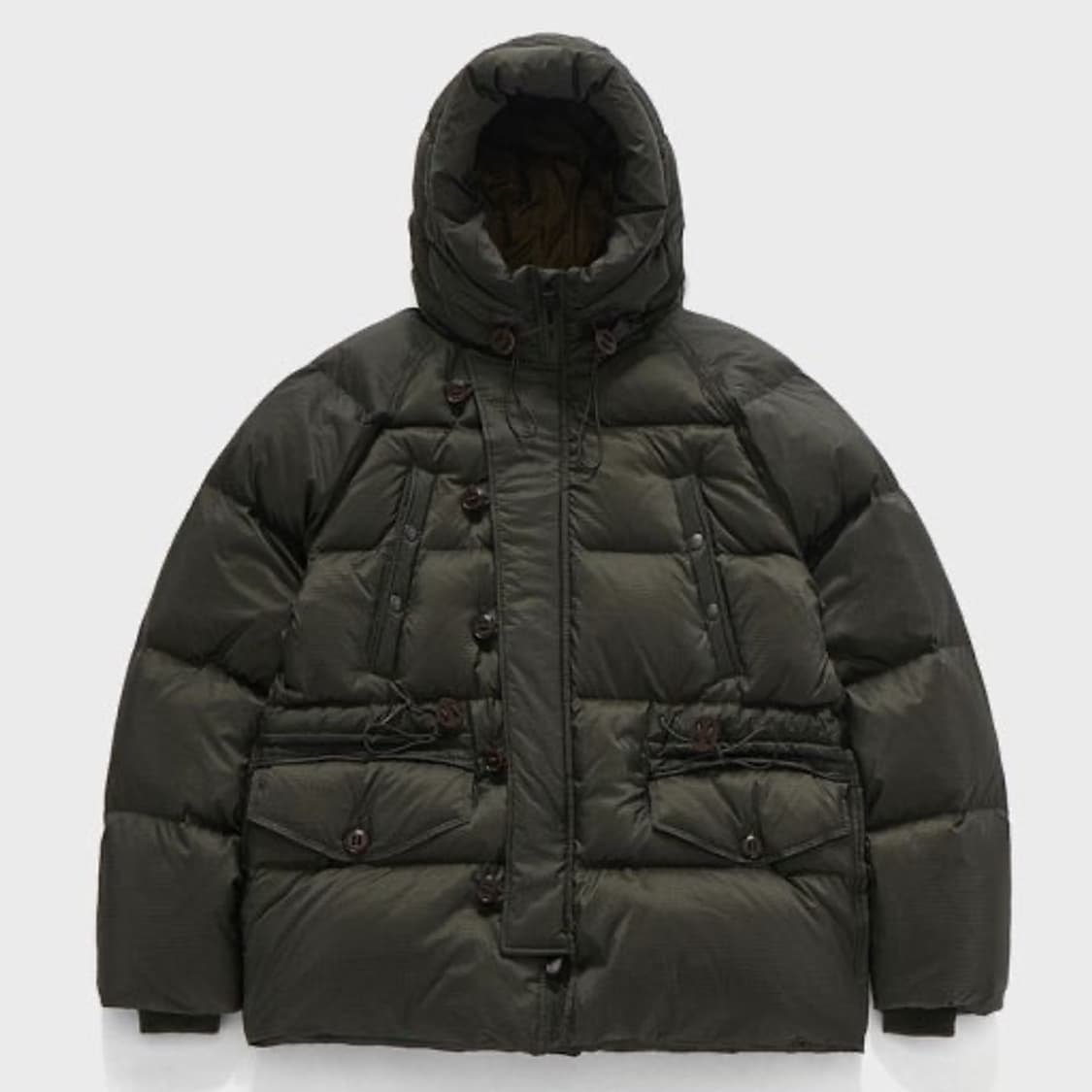 24fw 이스트로그 원드스톰 다운 올리브립스탑 m 상품이미지1