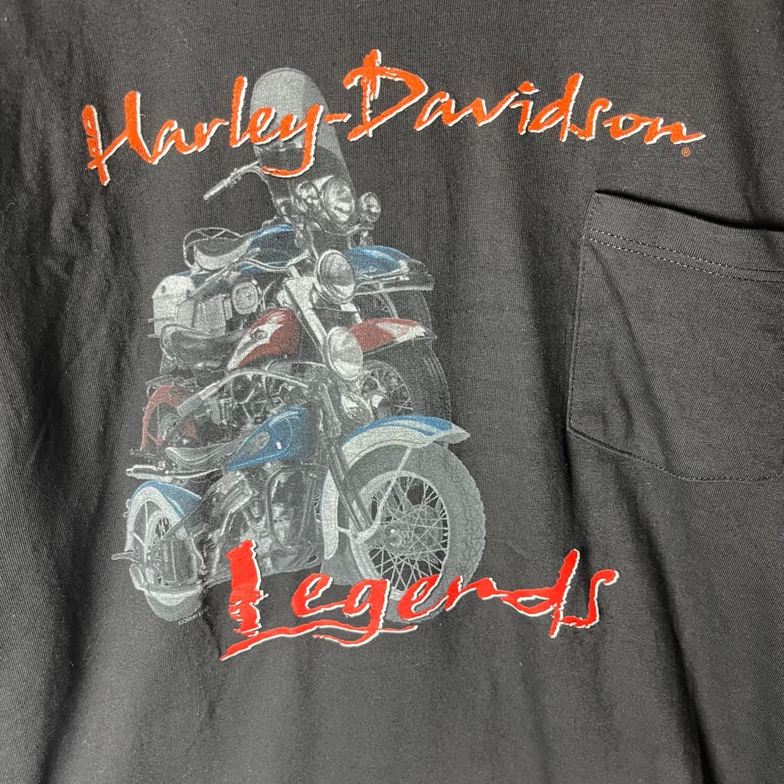 [Harley Davidson] 00's USA 할리데이비슨 포켓 티셔츠 상품이미지3